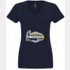 N6480 - Next Level Ladies' Sueded V-Neck T-Shirt Thumbnail