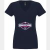 N6480 - Next Level Ladies' Sueded V-Neck T-Shirt Thumbnail