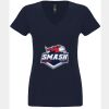 N6480 - Next Level Ladies' Sueded V-Neck T-Shirt Thumbnail