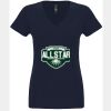 N6480 - Next Level Ladies' Sueded V-Neck T-Shirt Thumbnail