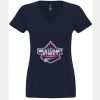 N6480 - Next Level Ladies' Sueded V-Neck T-Shirt Thumbnail
