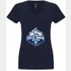 N6480 - Next Level Ladies' Sueded V-Neck T-Shirt Thumbnail