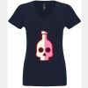 N6480 - Next Level Ladies' Sueded V-Neck T-Shirt Thumbnail