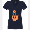 N6480 - Next Level Ladies' Sueded V-Neck T-Shirt Thumbnail