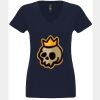 N6480 - Next Level Ladies' Sueded V-Neck T-Shirt Thumbnail
