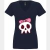 N6480 - Next Level Ladies' Sueded V-Neck T-Shirt Thumbnail