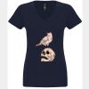 N6480 - Next Level Ladies' Sueded V-Neck T-Shirt Thumbnail