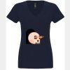 N6480 - Next Level Ladies' Sueded V-Neck T-Shirt Thumbnail