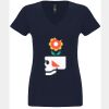 N6480 - Next Level Ladies' Sueded V-Neck T-Shirt Thumbnail