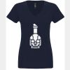 N6480 - Next Level Ladies' Sueded V-Neck T-Shirt Thumbnail