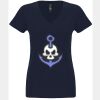 N6480 - Next Level Ladies' Sueded V-Neck T-Shirt Thumbnail