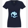N6480 - Next Level Ladies' Sueded V-Neck T-Shirt Thumbnail
