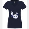 N6480 - Next Level Ladies' Sueded V-Neck T-Shirt Thumbnail