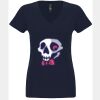N6480 - Next Level Ladies' Sueded V-Neck T-Shirt Thumbnail