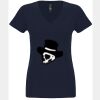 N6480 - Next Level Ladies' Sueded V-Neck T-Shirt Thumbnail