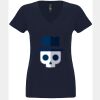 N6480 - Next Level Ladies' Sueded V-Neck T-Shirt Thumbnail