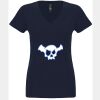 N6480 - Next Level Ladies' Sueded V-Neck T-Shirt Thumbnail