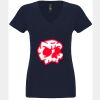 N6480 - Next Level Ladies' Sueded V-Neck T-Shirt Thumbnail