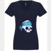 N6480 - Next Level Ladies' Sueded V-Neck T-Shirt Thumbnail