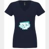 N6480 - Next Level Ladies' Sueded V-Neck T-Shirt Thumbnail