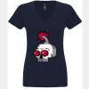 N6480 - Next Level Ladies' Sueded V-Neck T-Shirt Thumbnail