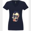 N6480 - Next Level Ladies' Sueded V-Neck T-Shirt Thumbnail