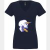 N6480 - Next Level Ladies' Sueded V-Neck T-Shirt Thumbnail