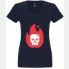 N6480 - Next Level Ladies' Sueded V-Neck T-Shirt Thumbnail