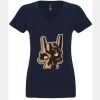 N6480 - Next Level Ladies' Sueded V-Neck T-Shirt Thumbnail