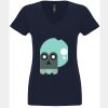 N6480 - Next Level Ladies' Sueded V-Neck T-Shirt Thumbnail