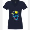 N6480 - Next Level Ladies' Sueded V-Neck T-Shirt Thumbnail