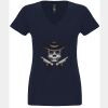 N6480 - Next Level Ladies' Sueded V-Neck T-Shirt Thumbnail