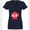 N6480 - Next Level Ladies' Sueded V-Neck T-Shirt Thumbnail