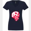 N6480 - Next Level Ladies' Sueded V-Neck T-Shirt Thumbnail