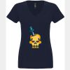 N6480 - Next Level Ladies' Sueded V-Neck T-Shirt Thumbnail