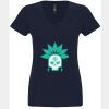 N6480 - Next Level Ladies' Sueded V-Neck T-Shirt Thumbnail