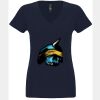 N6480 - Next Level Ladies' Sueded V-Neck T-Shirt Thumbnail