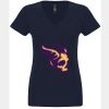 N6480 - Next Level Ladies' Sueded V-Neck T-Shirt Thumbnail