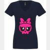 N6480 - Next Level Ladies' Sueded V-Neck T-Shirt Thumbnail