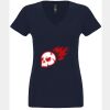 N6480 - Next Level Ladies' Sueded V-Neck T-Shirt Thumbnail