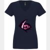 N6480 - Next Level Ladies' Sueded V-Neck T-Shirt Thumbnail