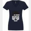 N6480 - Next Level Ladies' Sueded V-Neck T-Shirt Thumbnail