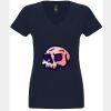 N6480 - Next Level Ladies' Sueded V-Neck T-Shirt Thumbnail