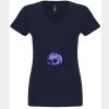 N6480 - Next Level Ladies' Sueded V-Neck T-Shirt Thumbnail