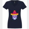 N6480 - Next Level Ladies' Sueded V-Neck T-Shirt Thumbnail