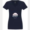 N6480 - Next Level Ladies' Sueded V-Neck T-Shirt Thumbnail
