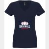 N6480 - Next Level Ladies' Sueded V-Neck T-Shirt Thumbnail
