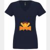 N6480 - Next Level Ladies' Sueded V-Neck T-Shirt Thumbnail