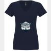 N6480 - Next Level Ladies' Sueded V-Neck T-Shirt Thumbnail