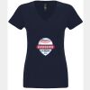N6480 - Next Level Ladies' Sueded V-Neck T-Shirt Thumbnail